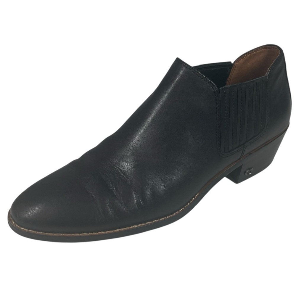 Coach Devin Ankle Bootie Chelsea Womens 9.5 B Black Leather Boots Shoes Shooties